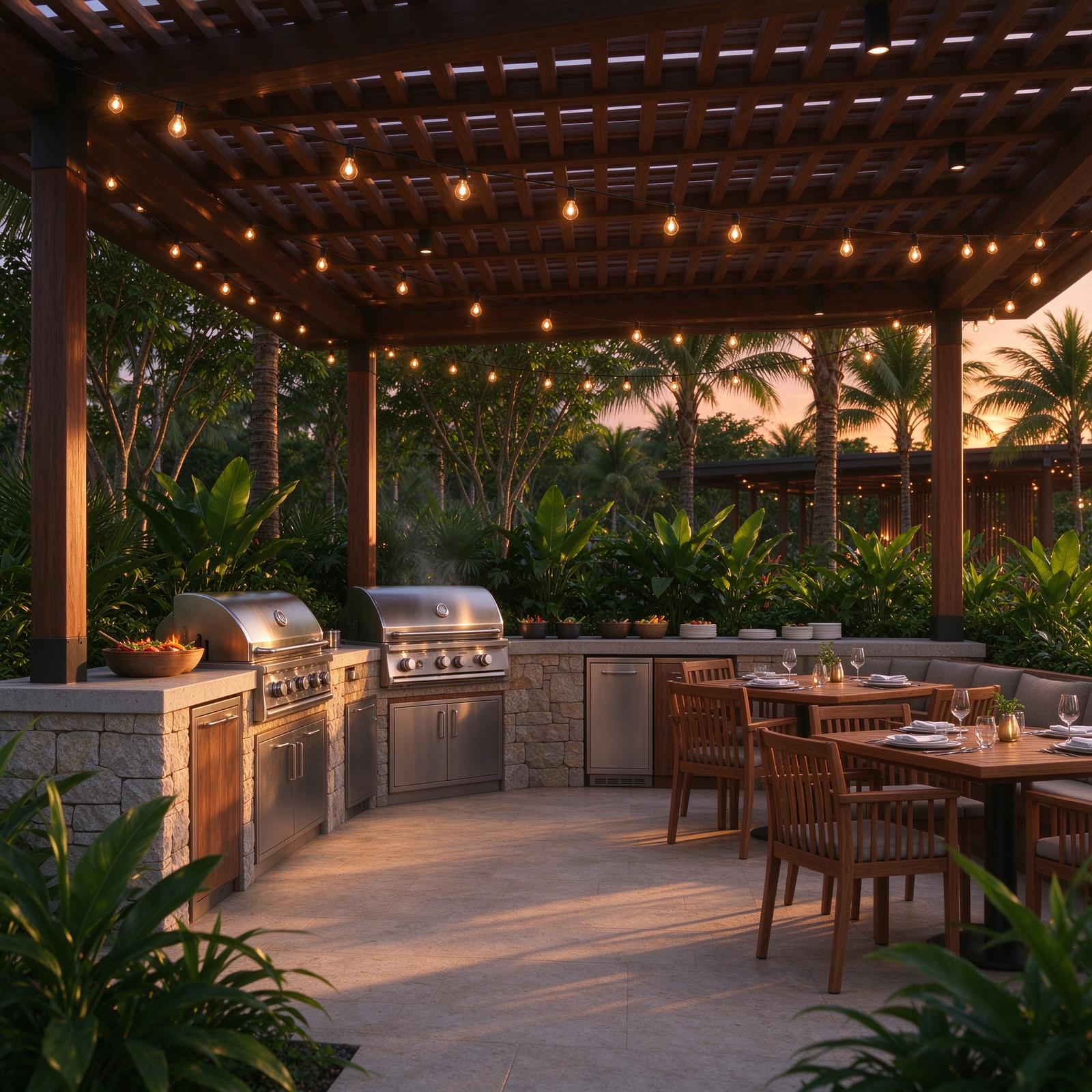 Wynwood Grand BBQ pavilion outdoor dining