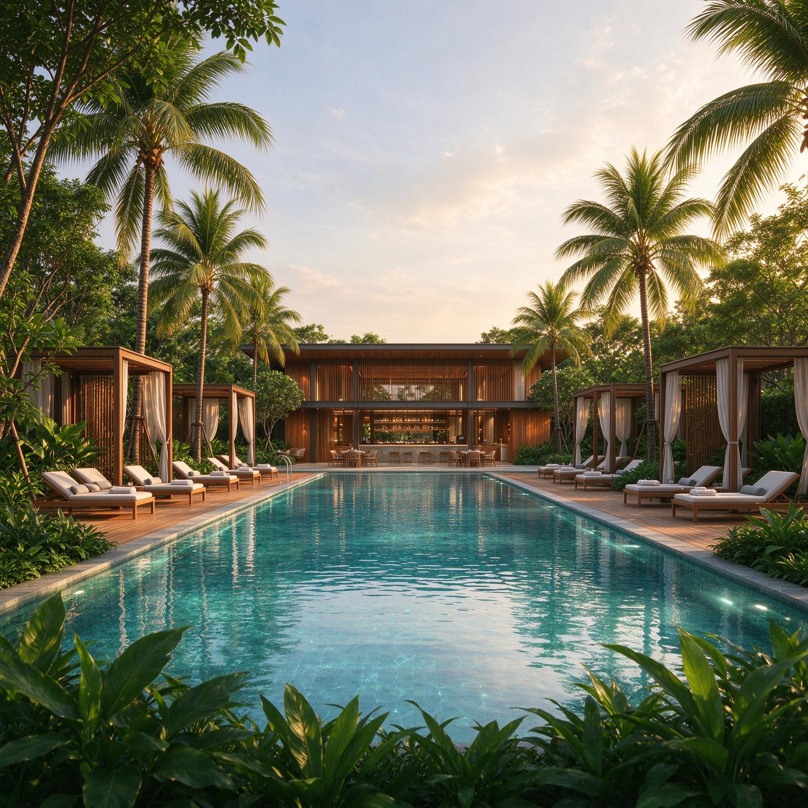 Wynwood Grand swimming pool deck with lounge chairs
